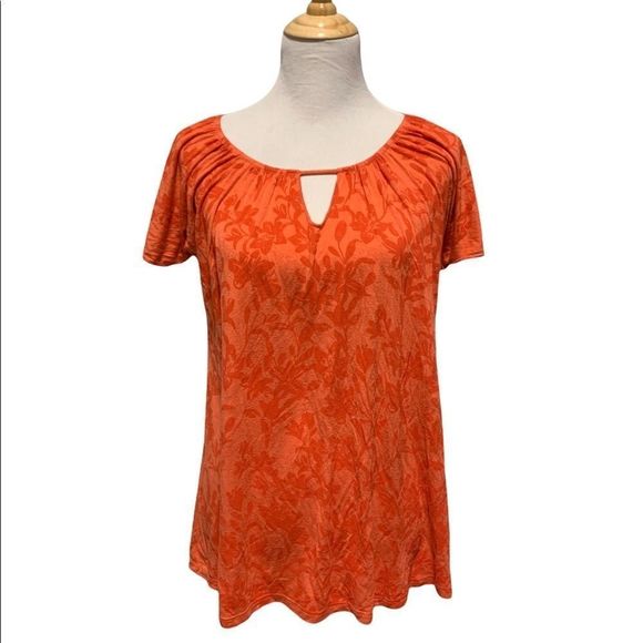 Gypsy Sky | Pink Floral Print Flowy Short Sleeve Top - Picture 1 of 4